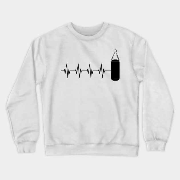 Boxing Heartbeat Crewneck Sweatshirt by KC Happy Shop